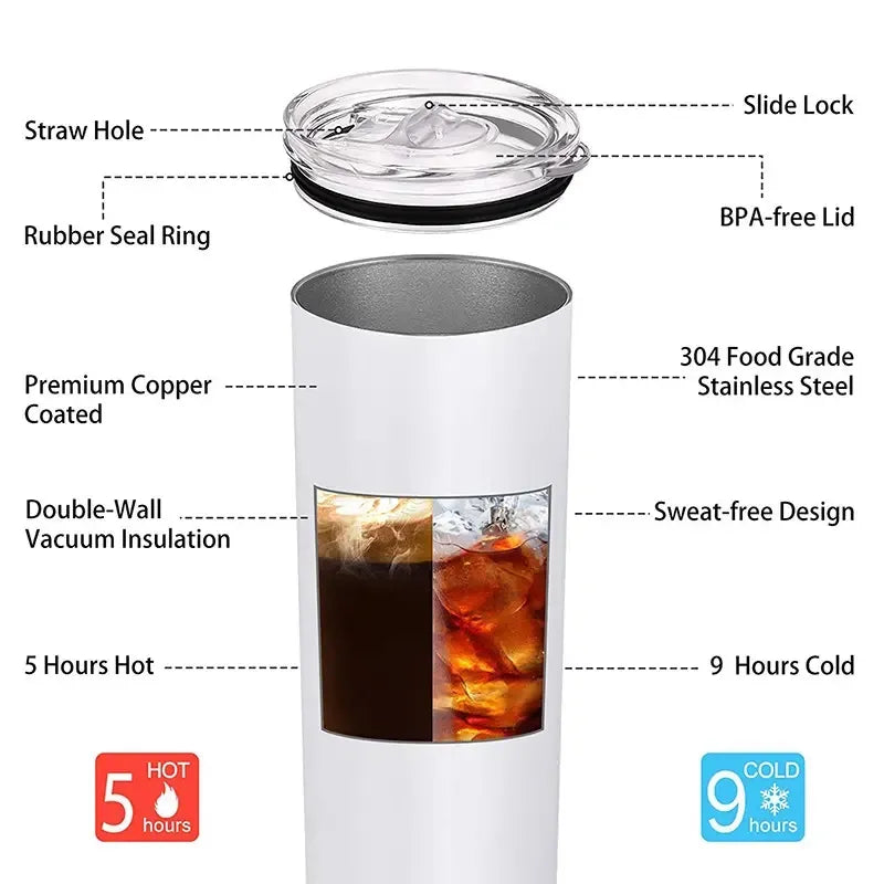 20oz LV Skull Tumbler