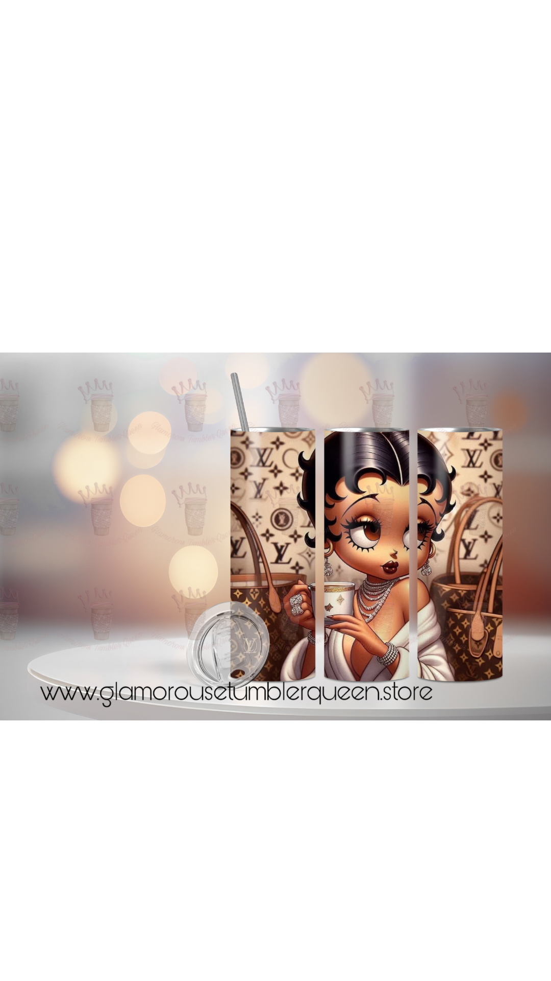 Betty Boop 20oz Stainless Steel Tumbler