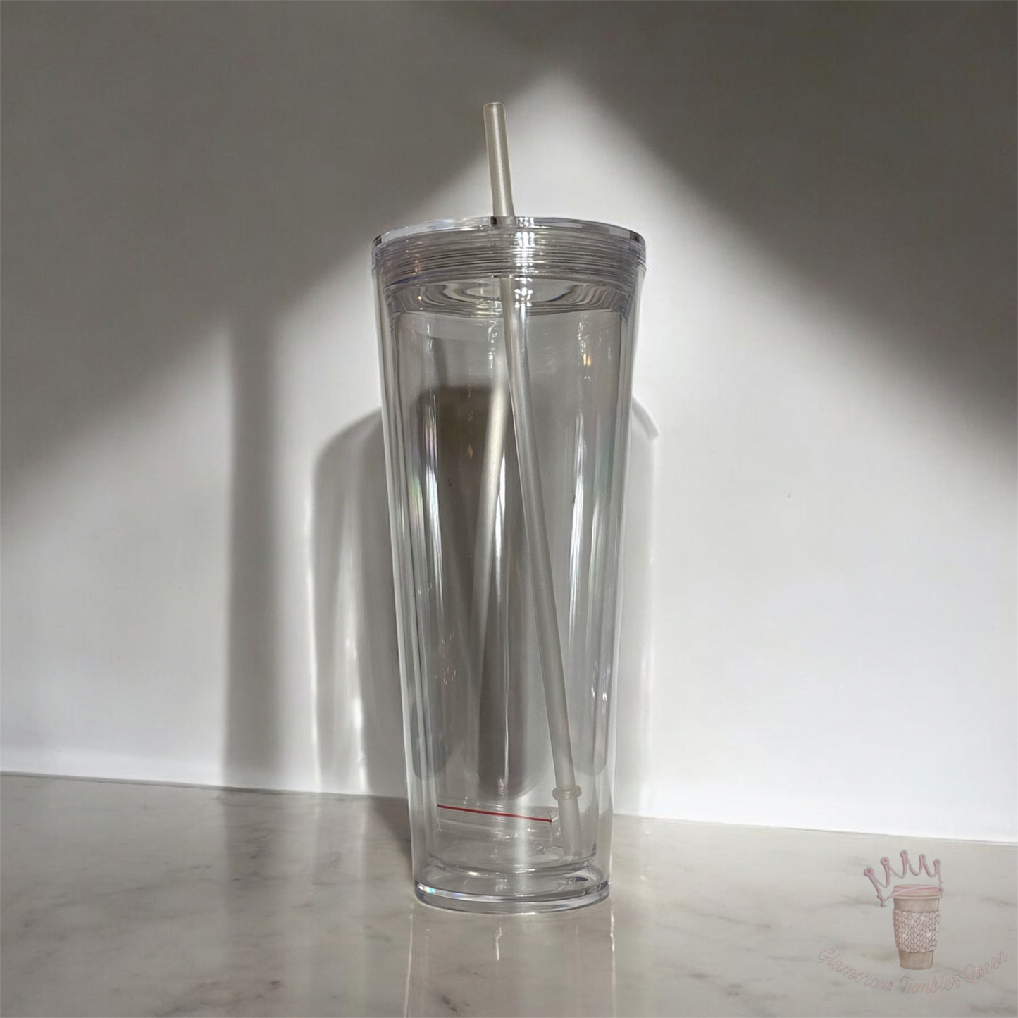 24oz Acrylic Snowglobe Tumbler