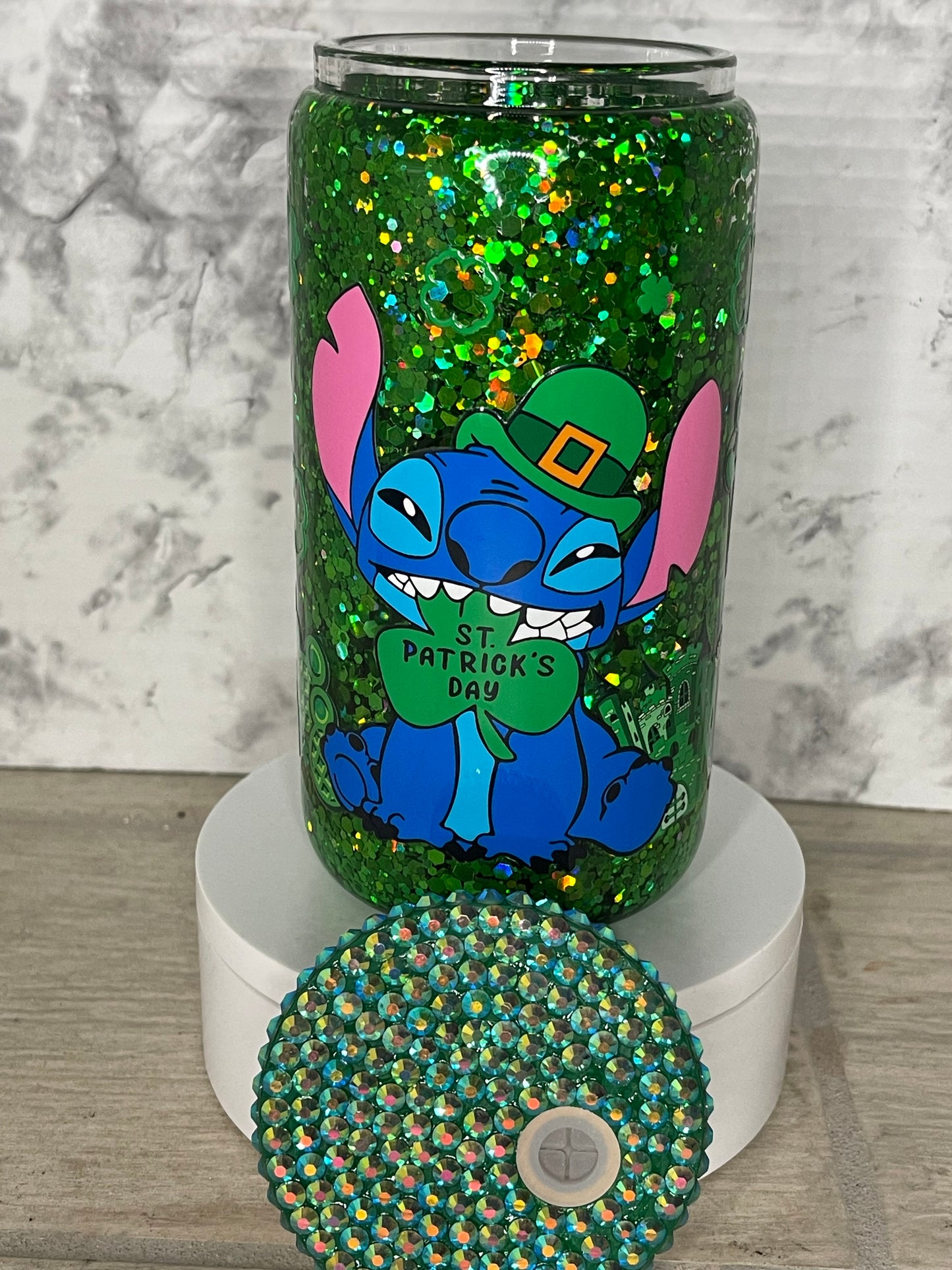 St.Patricks Day Stitch Tumbler