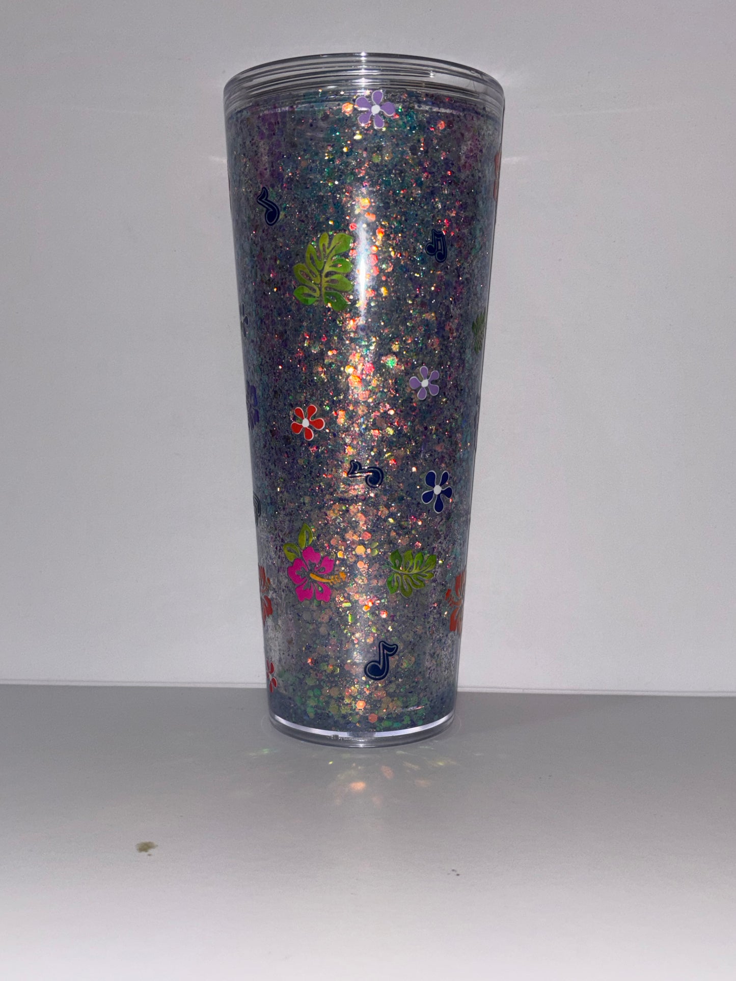 24oz Tropical Blue Alien Snowglobe Tumbler | Ready to Ship Glitter Cup