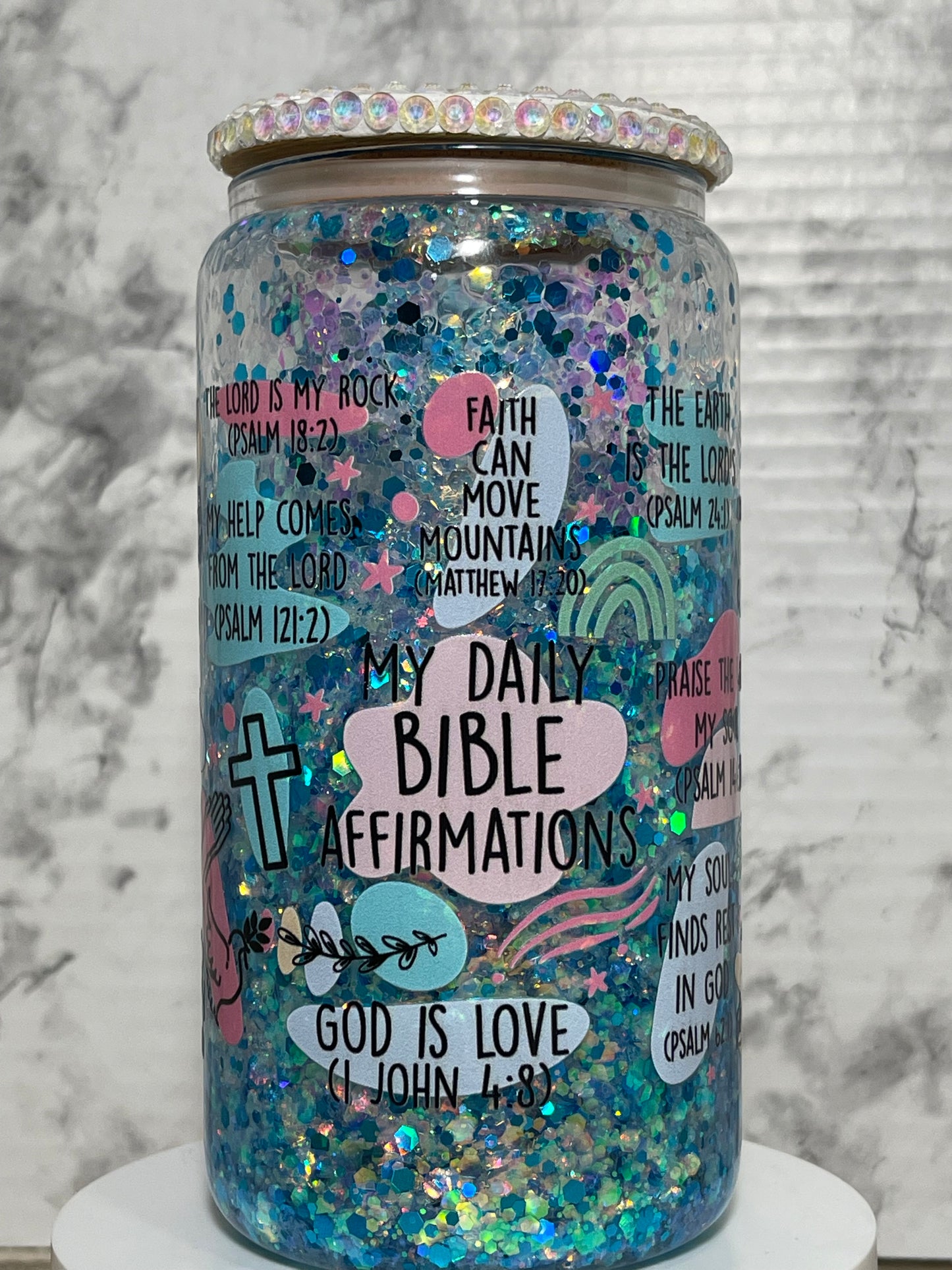 Bible Affirmations Snowglobe Cup