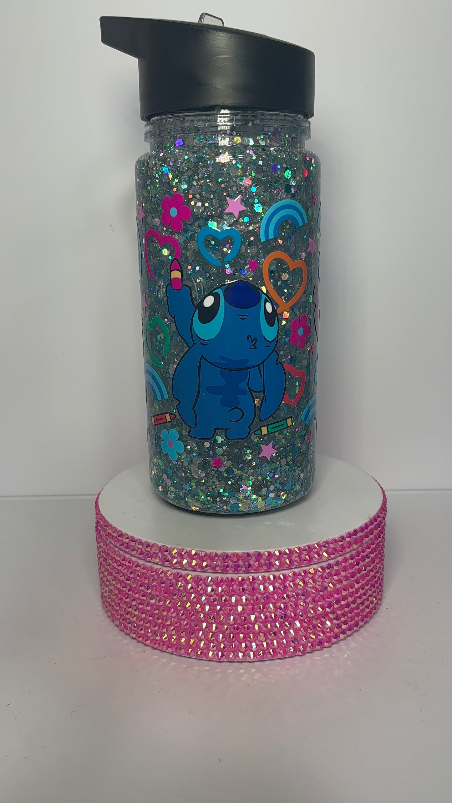 STITCH GLOW IN DARK WATER BOTTLE