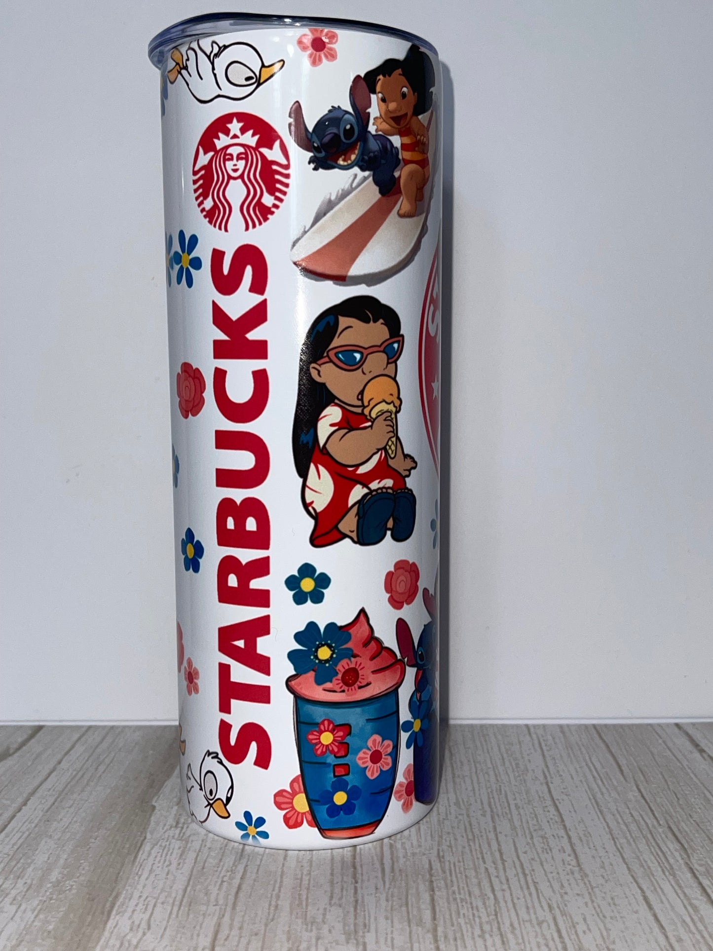 Stitch Starbucks 20oz Skinny Tumbler