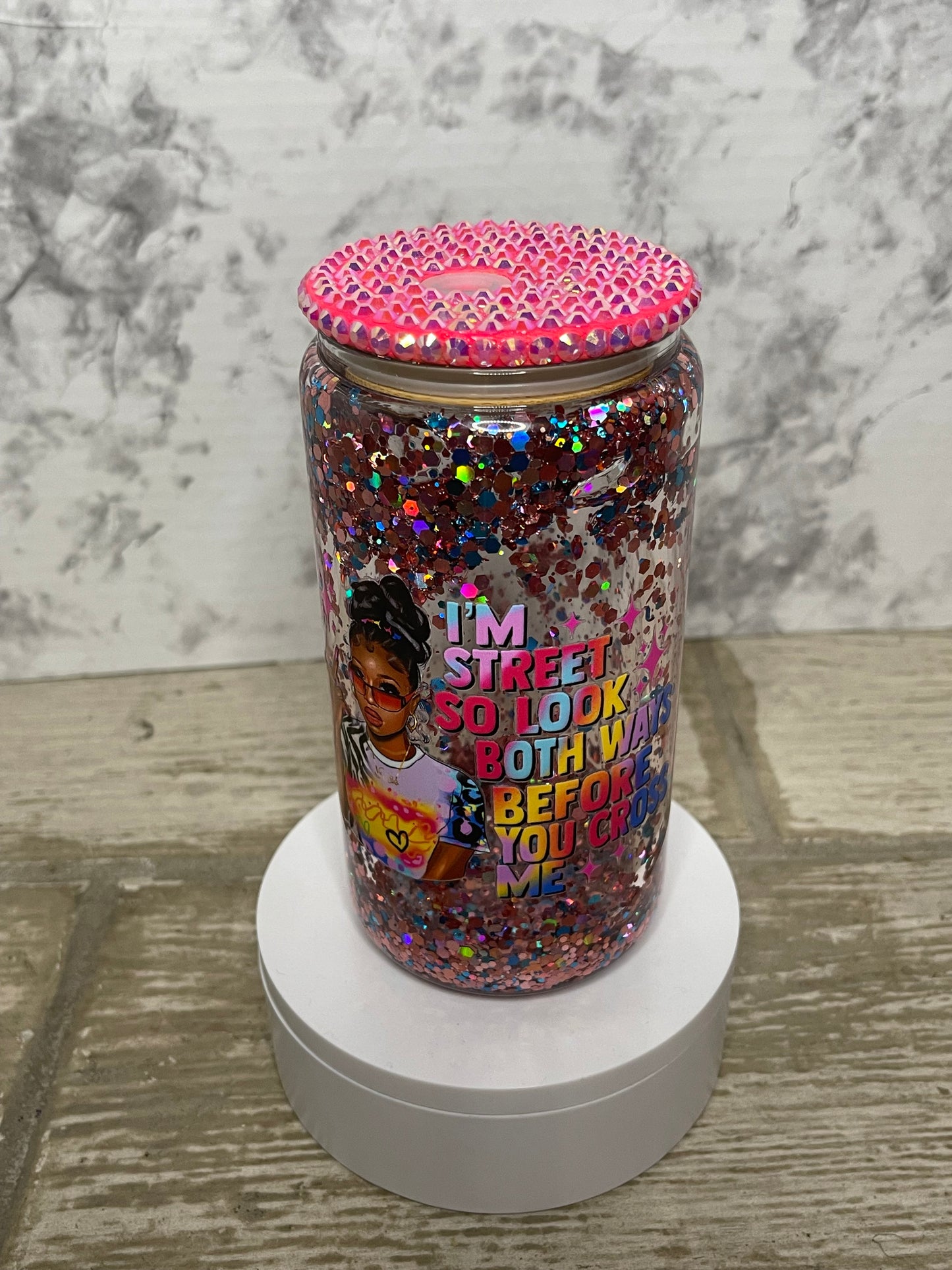 I’m Street Glitter Snowglobe Cup