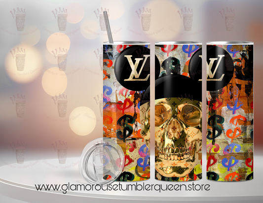 20oz LV Skull Tumbler