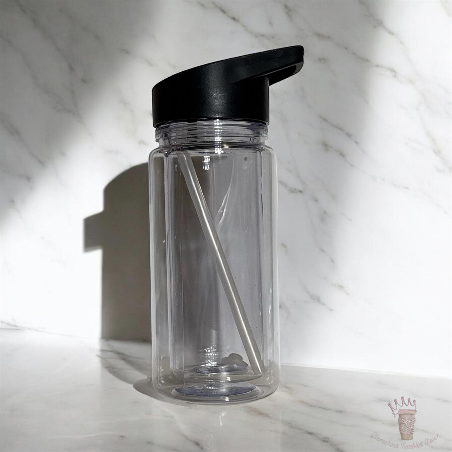 10oz Acrylic Snowglobe Kids Water Bottle