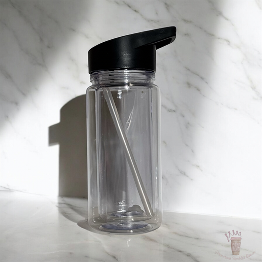 10oz Acrylic Snowglobe Kids Water Bottle