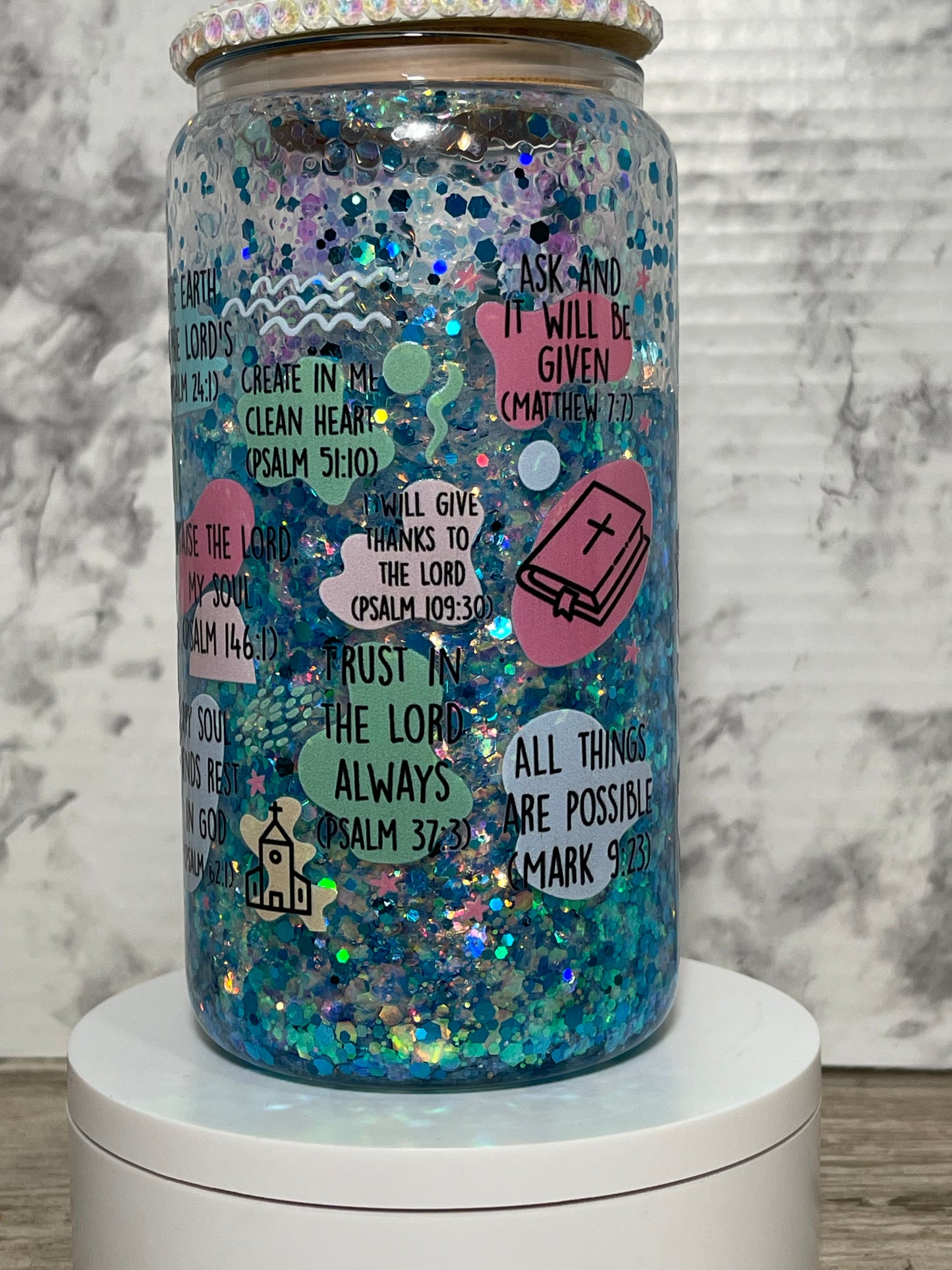 Bible Affirmations Snowglobe Cup