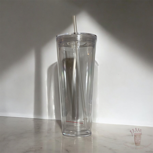 24oz Acrylic Snowglobe Tumbler