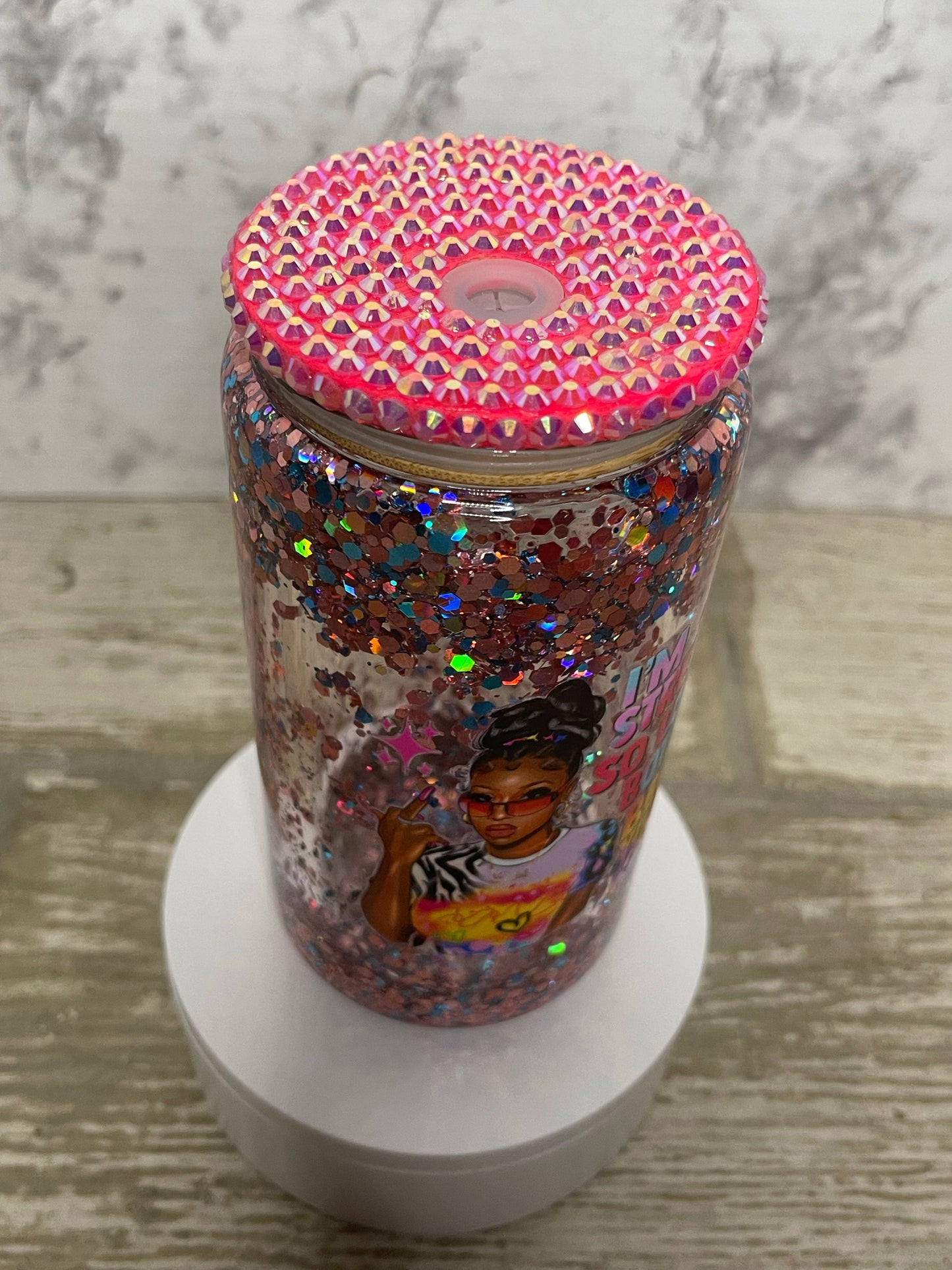 I’m Street Glitter Snowglobe Cup