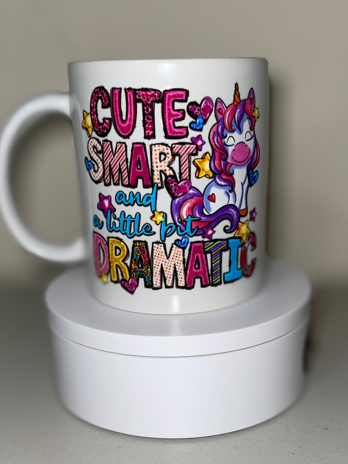 Cute, Smart and Dramatic Ceramic Mug